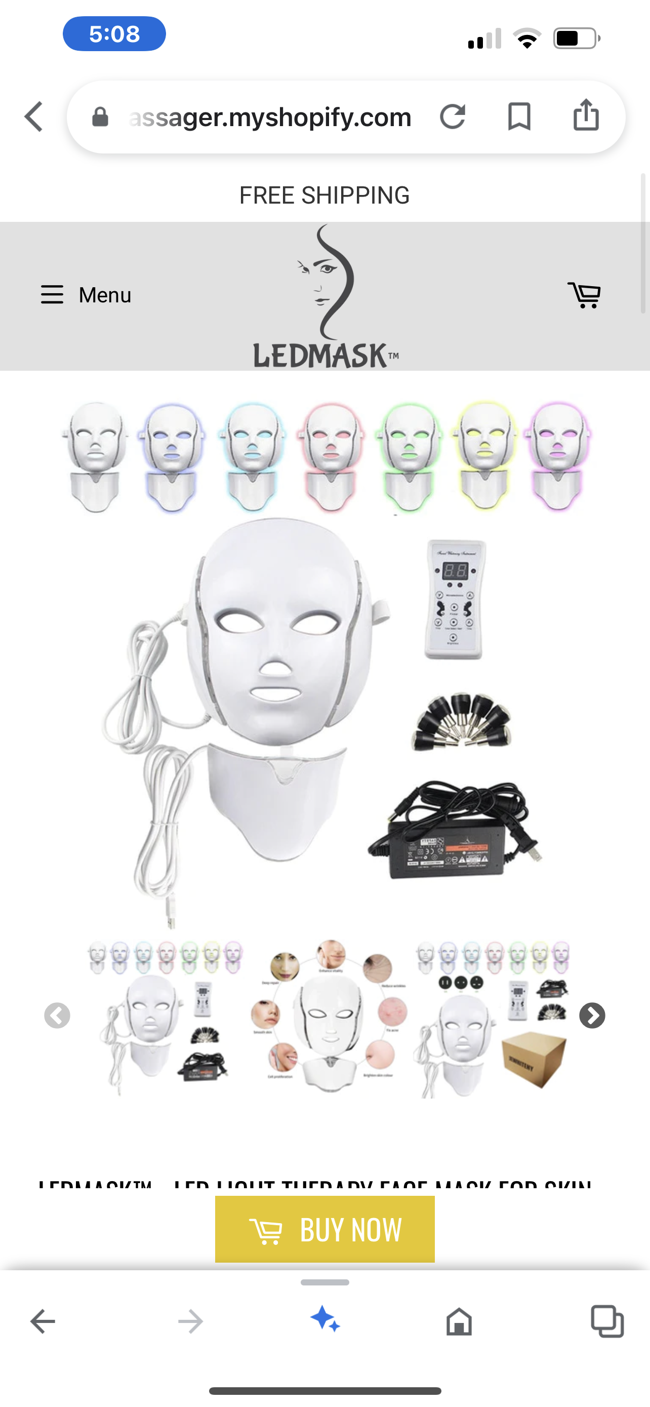 Euphorian LED Face + Neck Mask