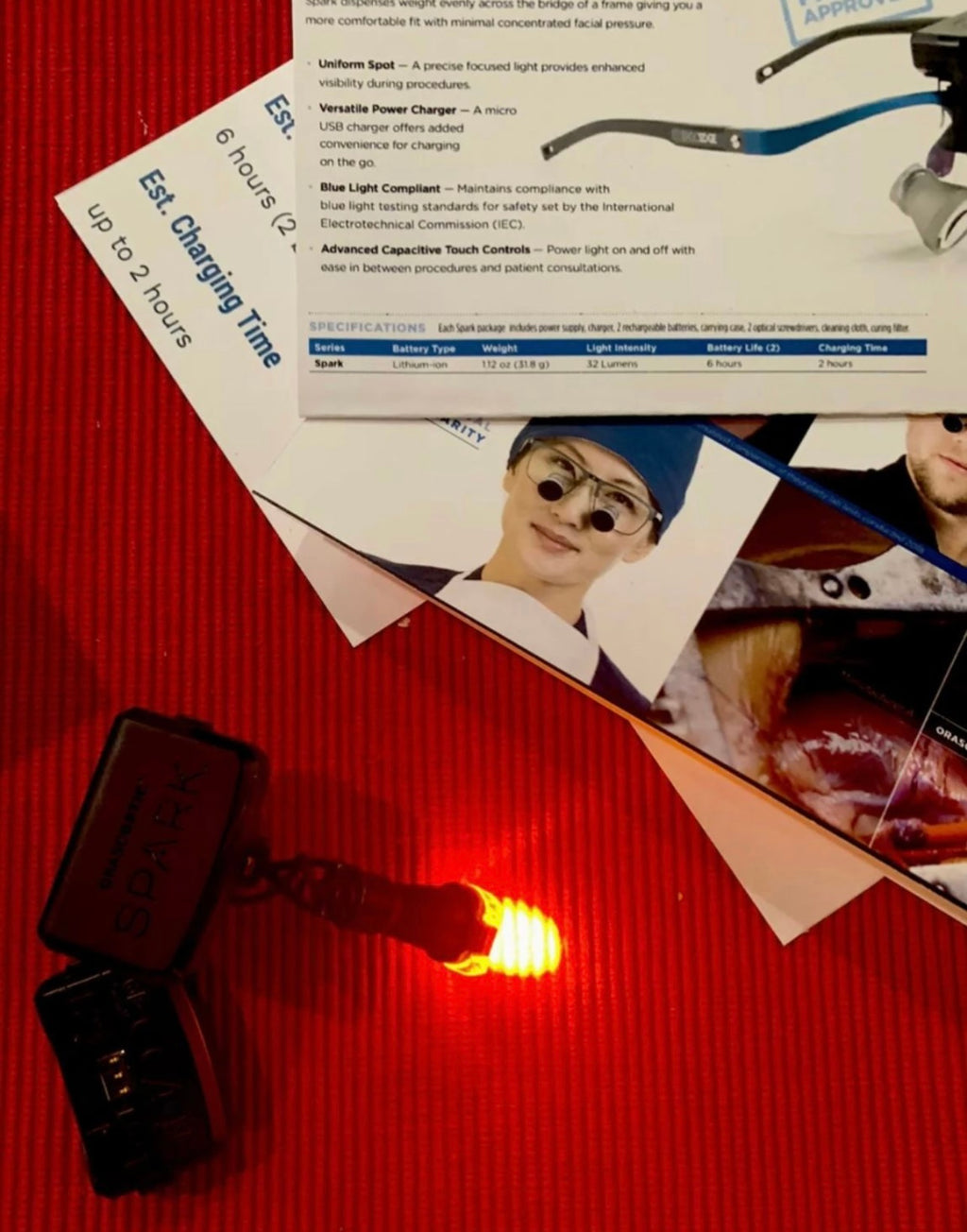 SPARK TRUCOLOR™ CORDLESS DENTAL SURGICAL HEADLIGHT SYSTEM 5Years limited Warranty