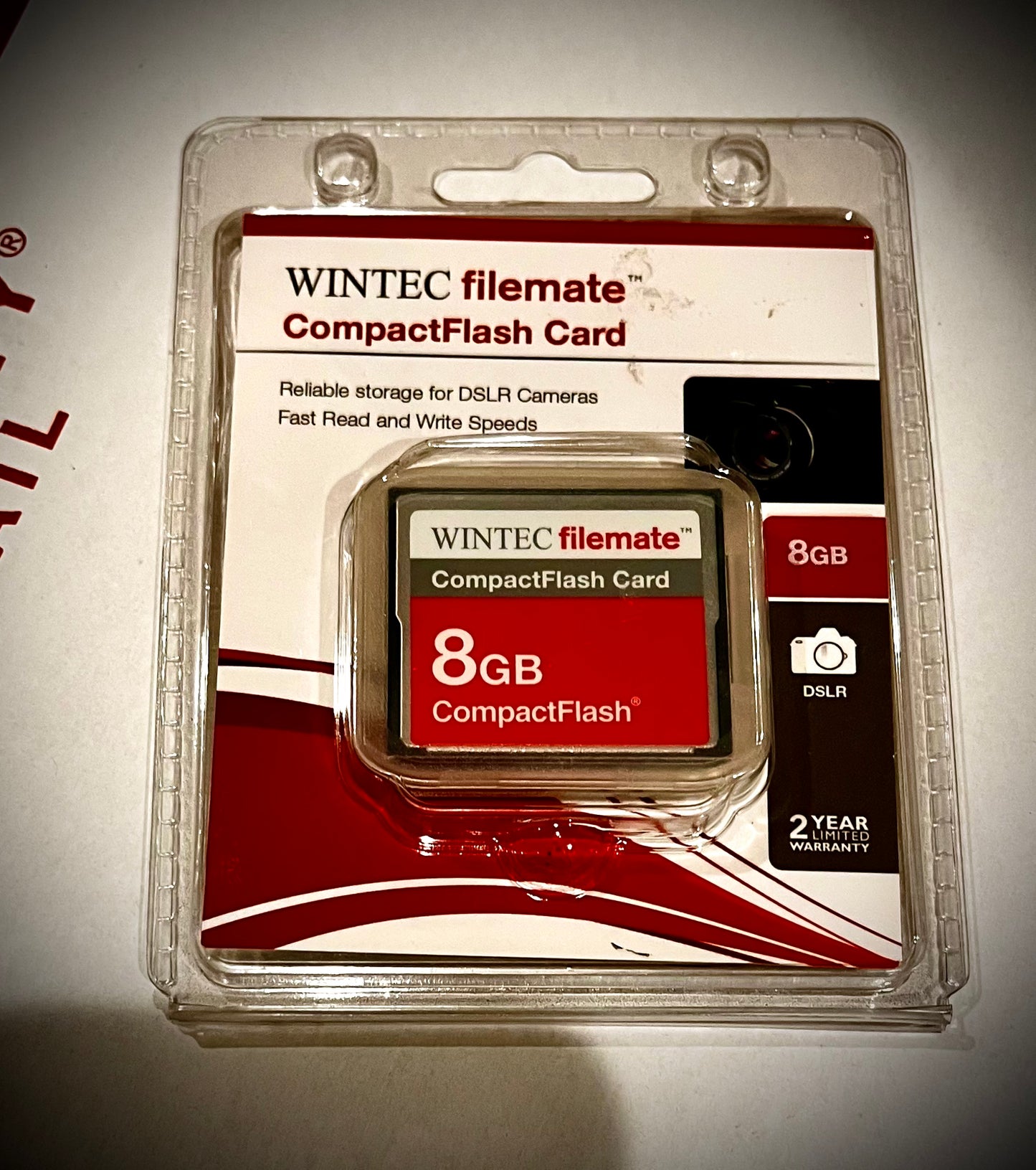 Wintec FM Filemate Cmpactflash Card 8GB For DSLR Cameras 3FMCF8GB-R New