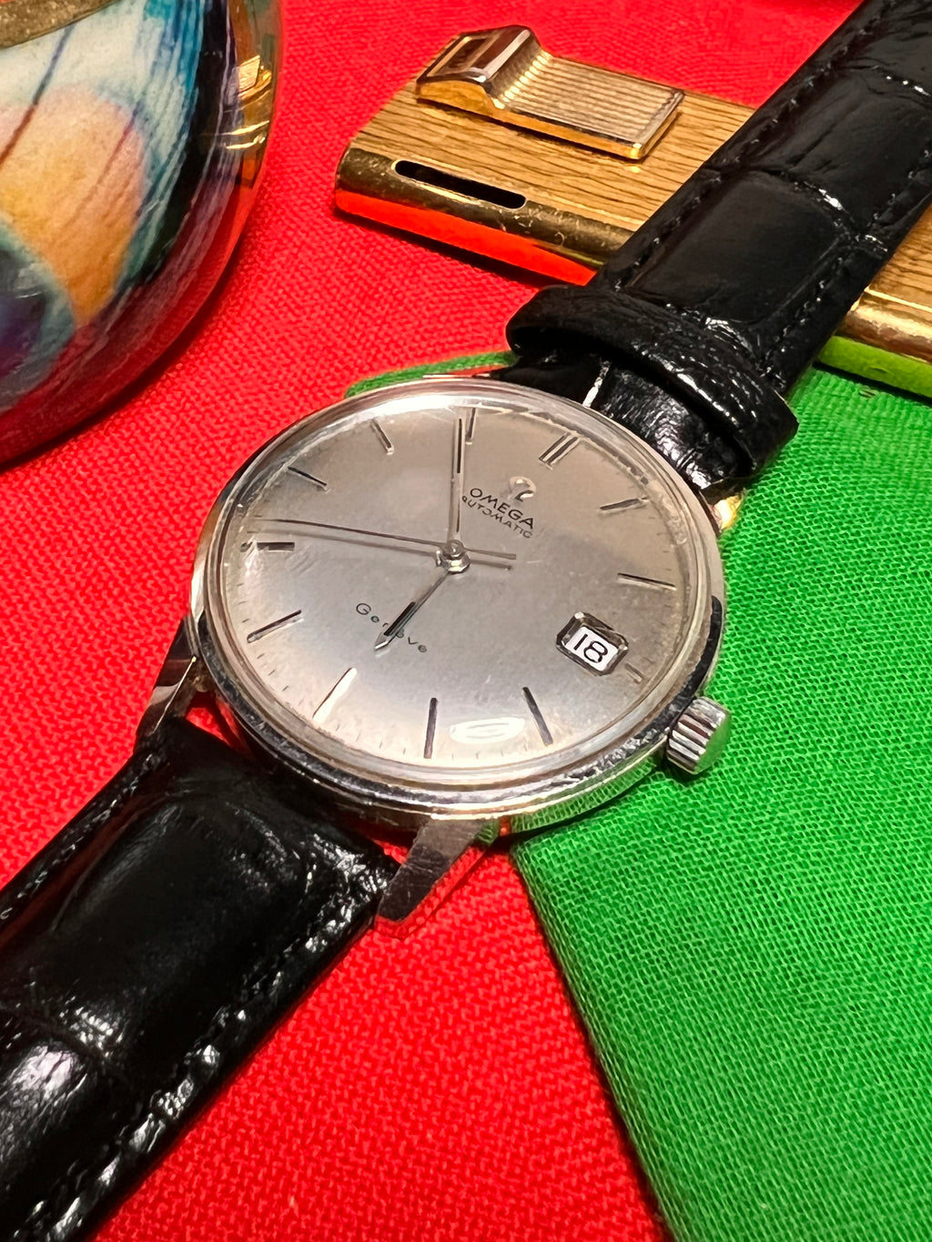 #604 1969 OMEGA Seamaster 166.037 Date Cal.565 Silver Dial Automatic Men's / Unisex