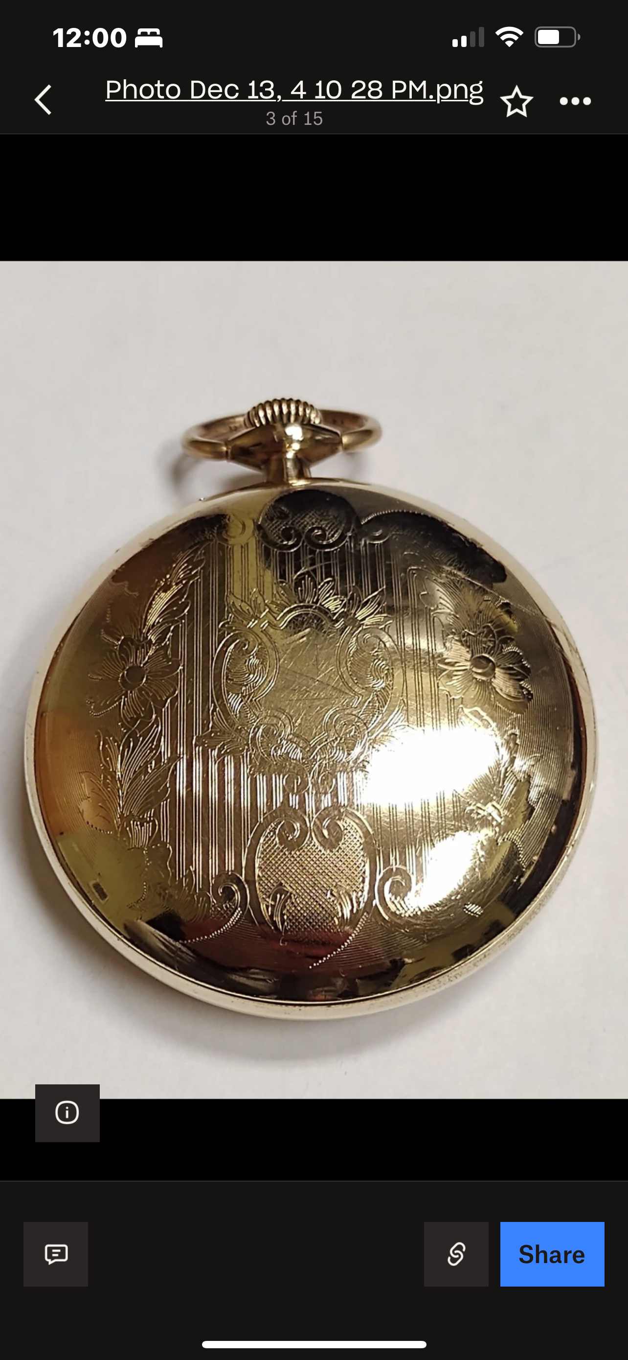 #166  ILLINOIS POCKET WATCH GRADE I.W.C.   18S 7Jewls  WORKING GREAT Gold Filled large  beautiful