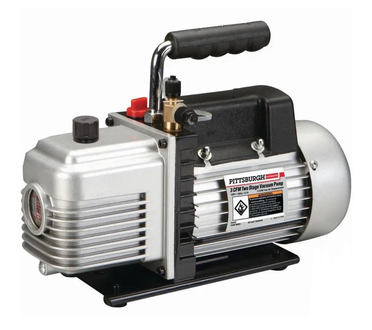 PITTSBURGH AUTOMOTIVE 3 CFM Two Stage Vacuum Pump