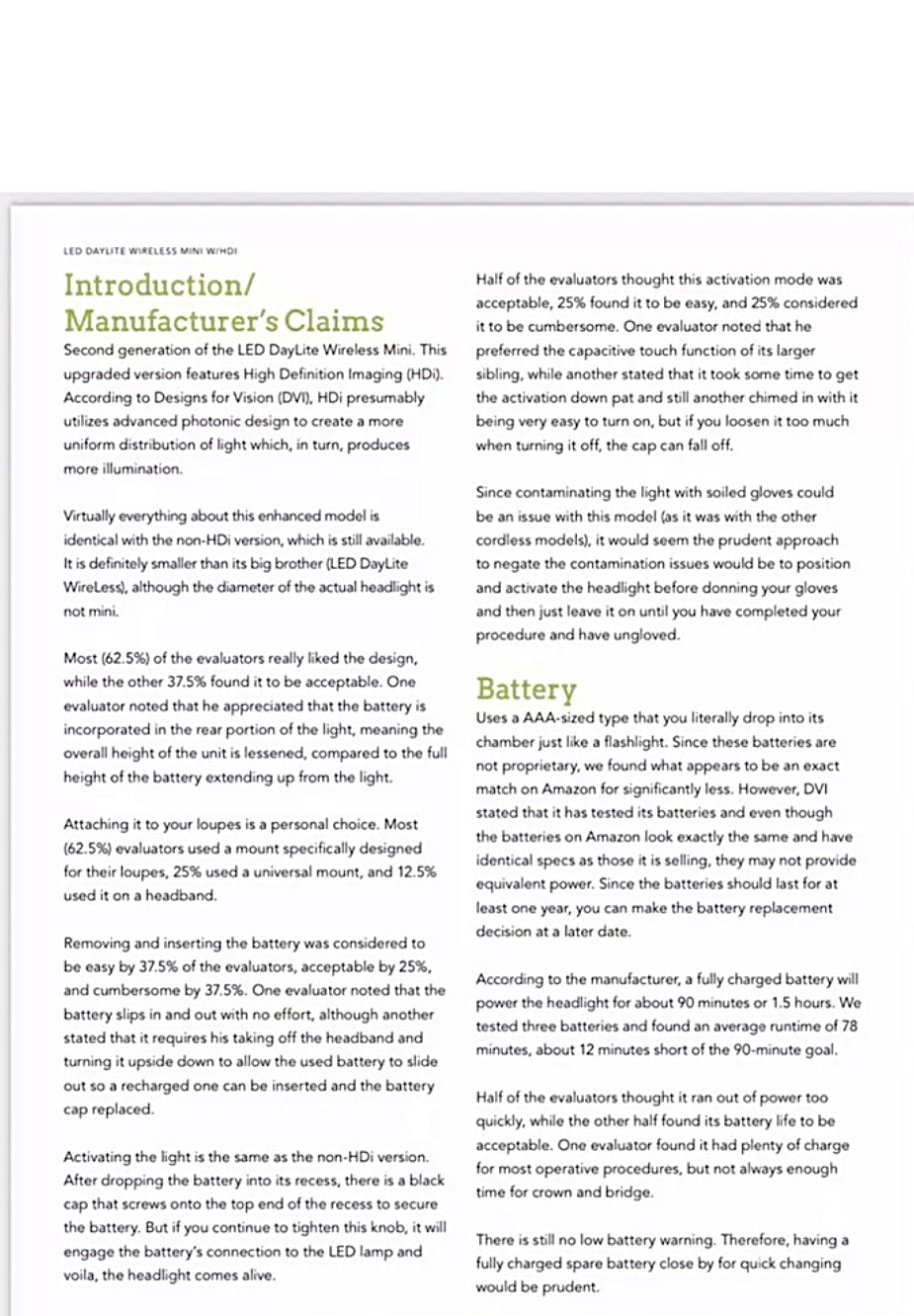 #001 Designs for Vision Daylite Wireless Mini HDI LED Loupe Light 5Yrs Warranty light weight LED Headlight Daylight For DDS, O.S, Hygenist 5 years  Warranty