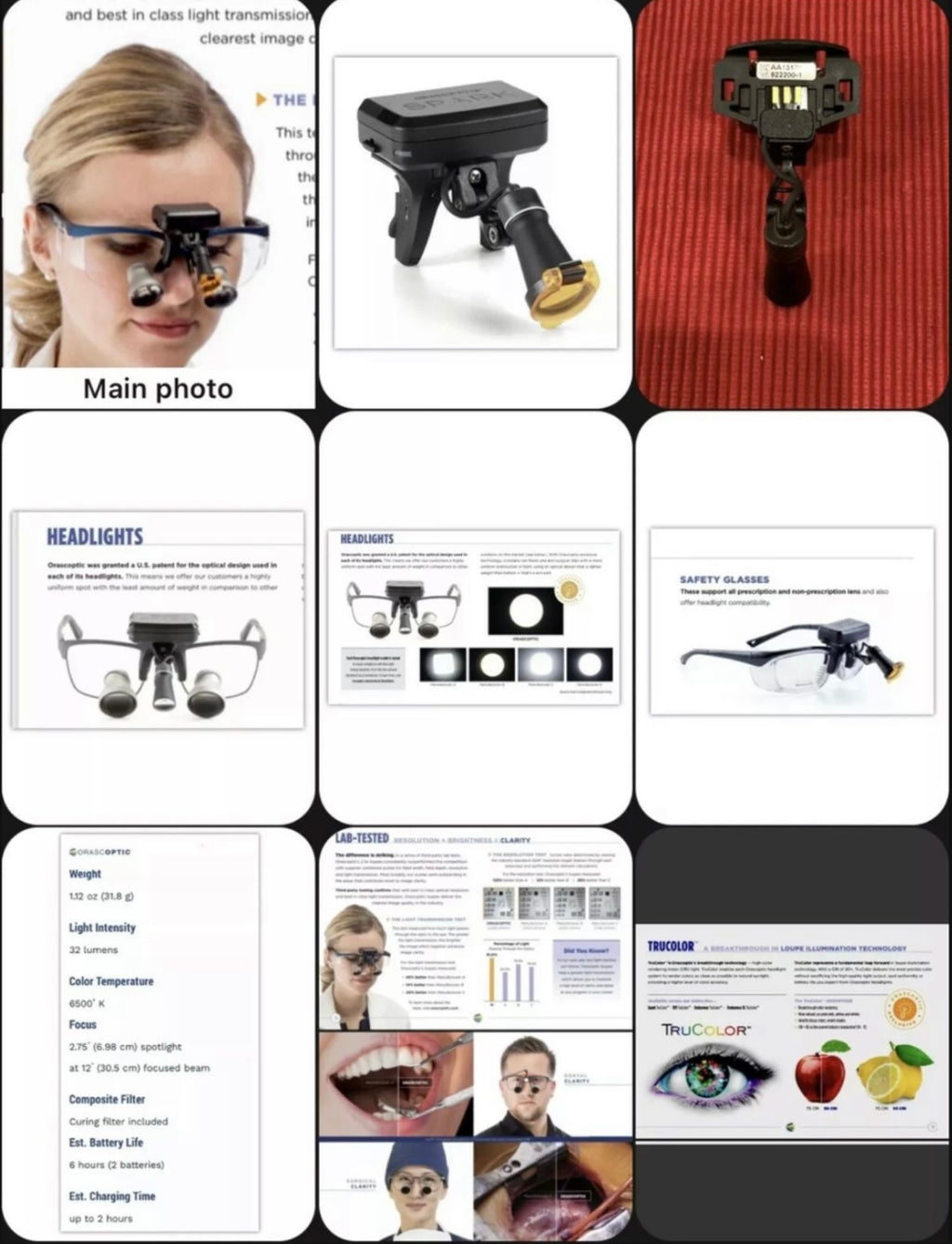 SPARK TRUCOLOR™ CORDLESS DENTAL SURGICAL HEADLIGHT SYSTEM 5Years limited Warranty