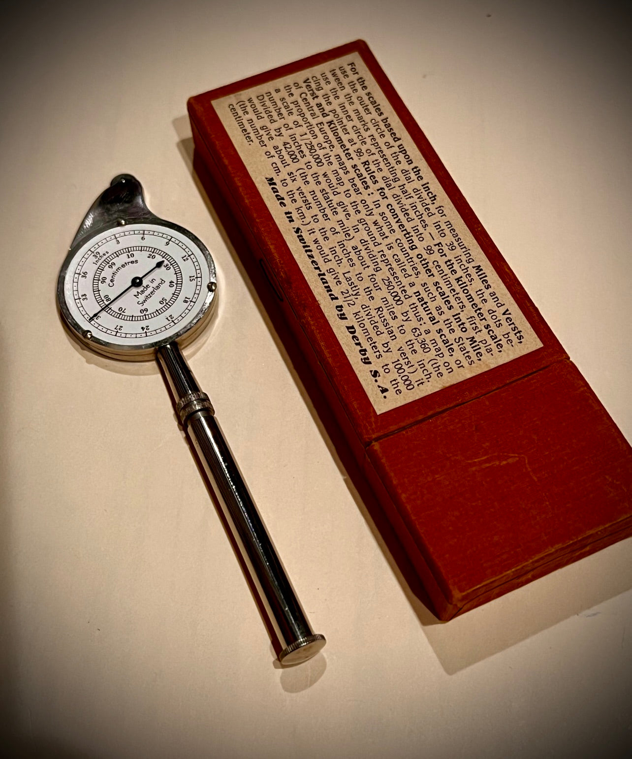 R#1218 Vintage Swiss Opisometer Curvimeter c.1970