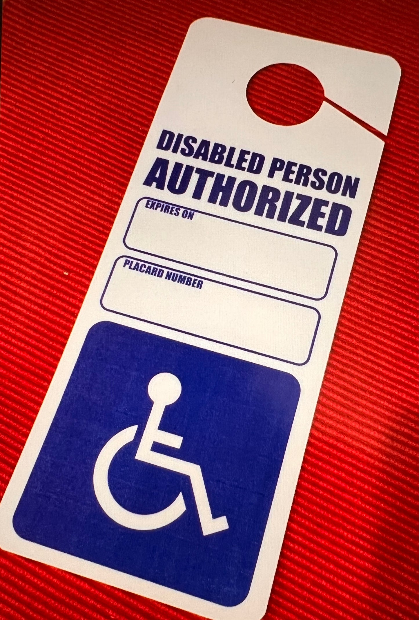 2 (Two) X Handicap Disabled Placards, Signs Impedido Cards Fast Shipping Ebay Inv $18.95