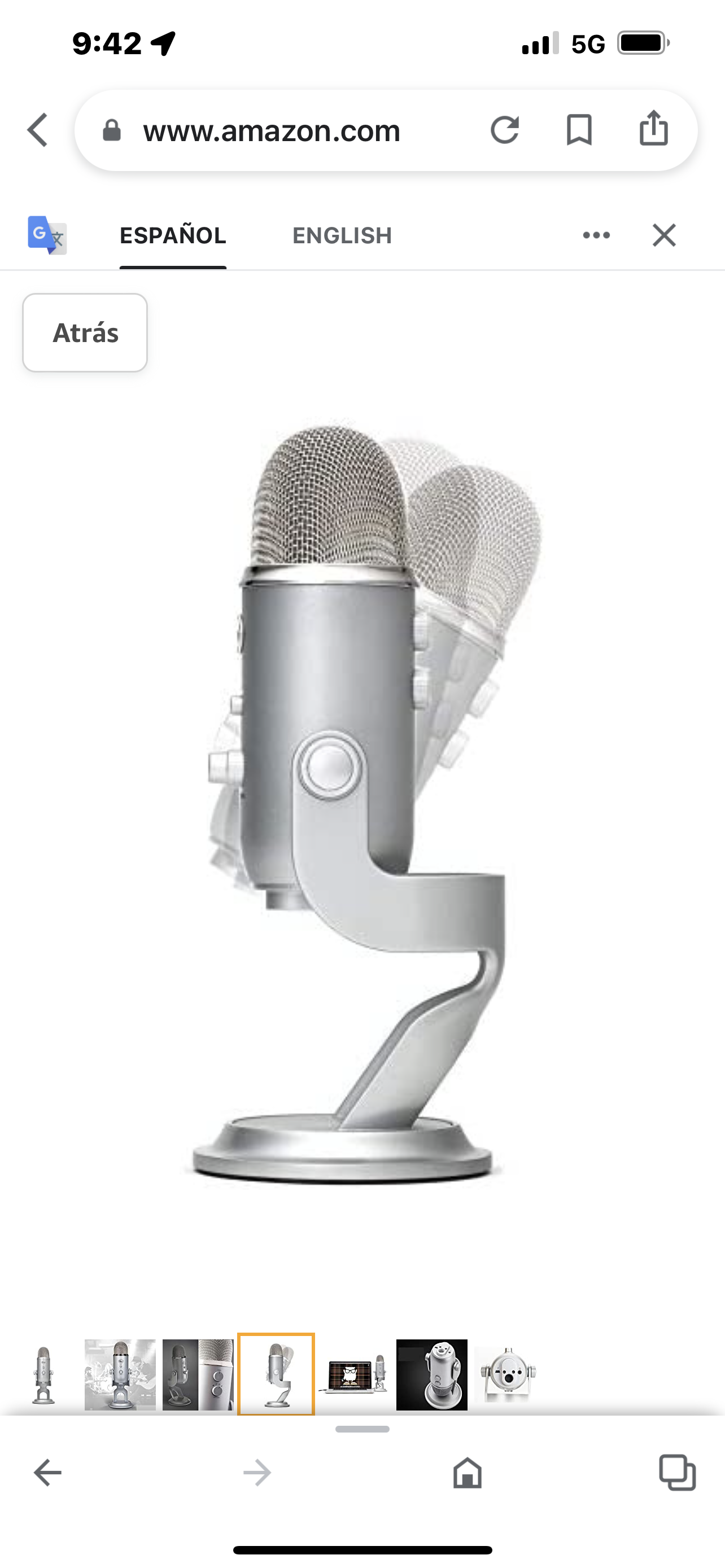 Brand: ZNBJJWCP ZNBJJWCP USB Condenser Microphone for Live Broadcasting and Recording with Plug and Play Internal Sound Card (Color: C)