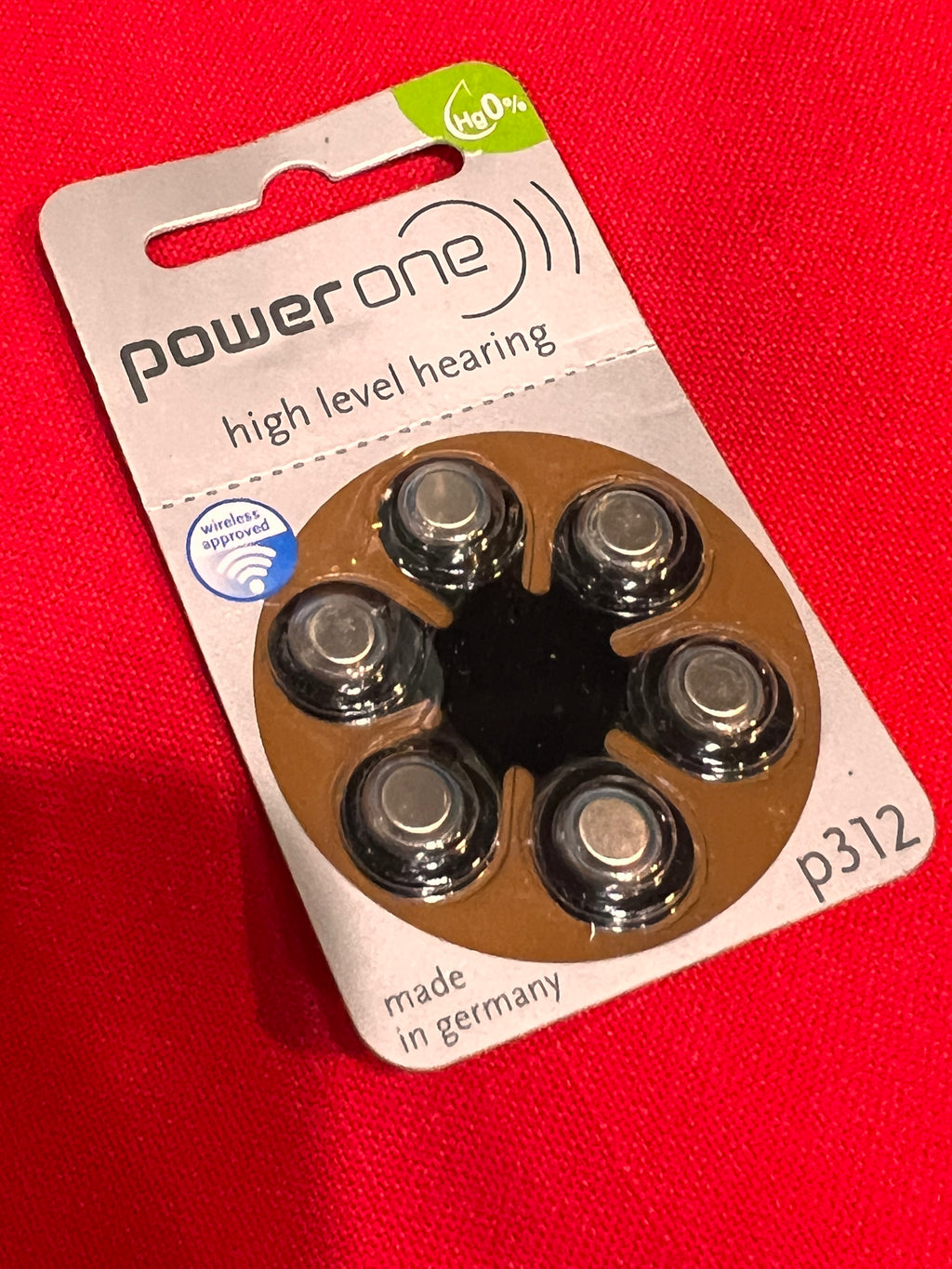 Power One Batteries P12 high level Hearing