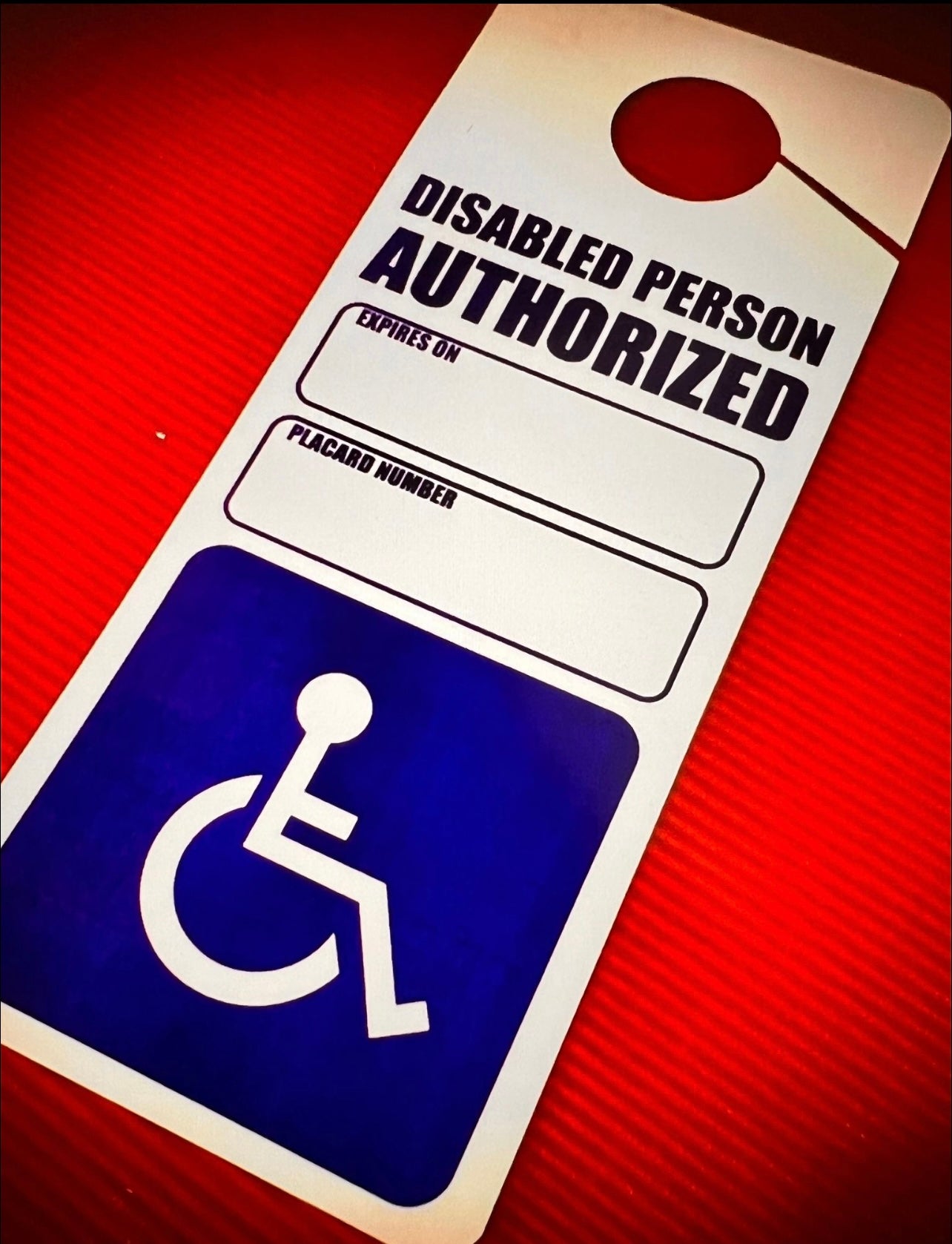 2 (Two) X Handicap Disabled Placards, Signs Impedido Cards Fast Shipping