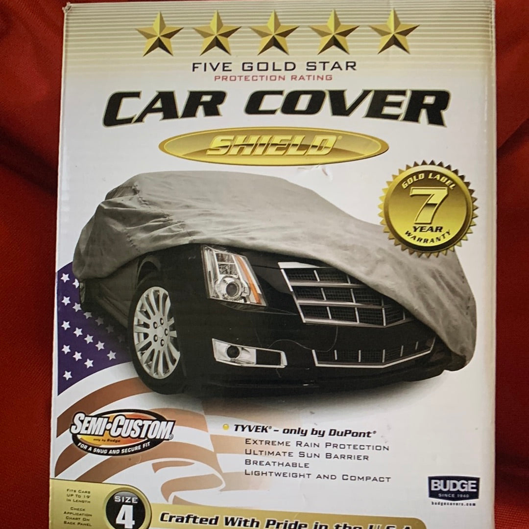 Budge 5 Star Car Cover Size 4 NEW TVVEK BY DuPont Lifetime Warranty