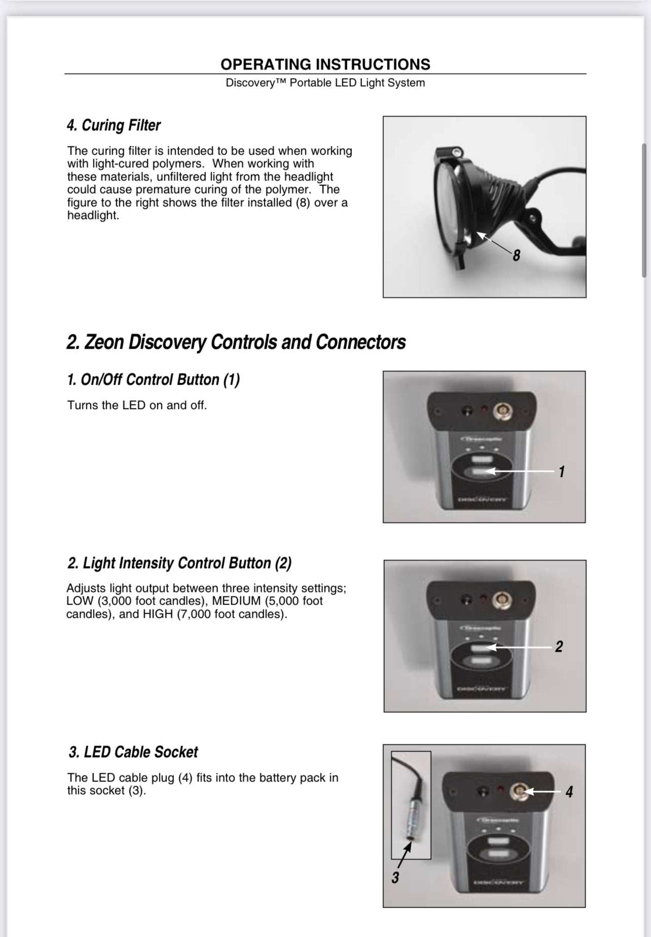 Orascoptic Discovery Headlight module conversion to work with any Endevour Battery module