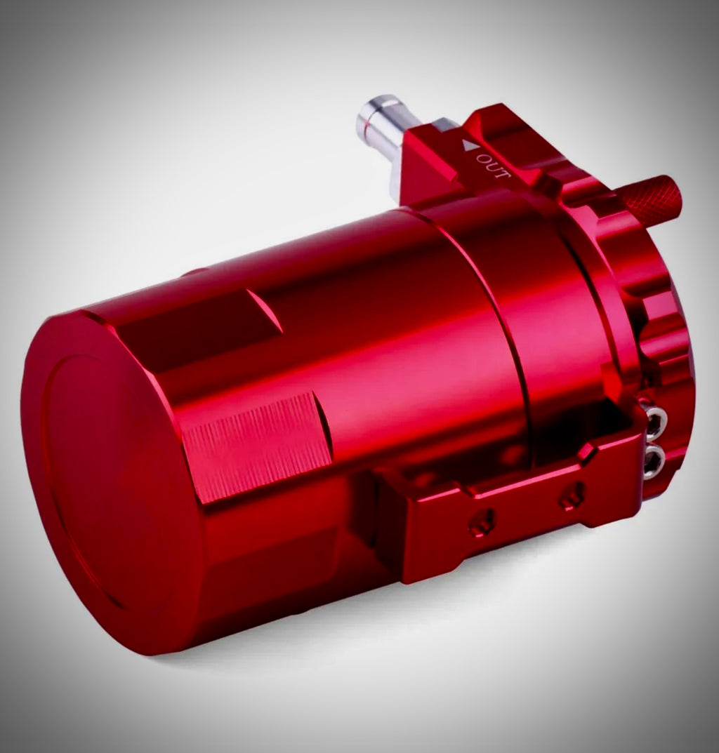 Oil Catch Tank Can Reservoir With Breather Filter Aluminum Fuel Engine