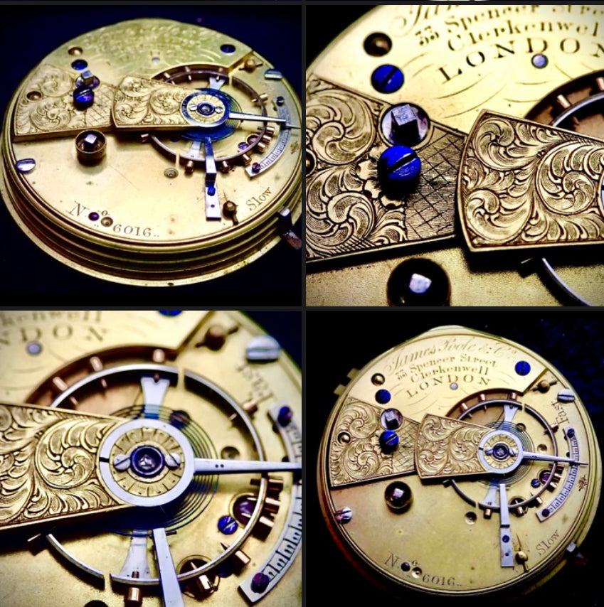 #820 James Poole & Co London Quality Fusee lever pocket watch movement