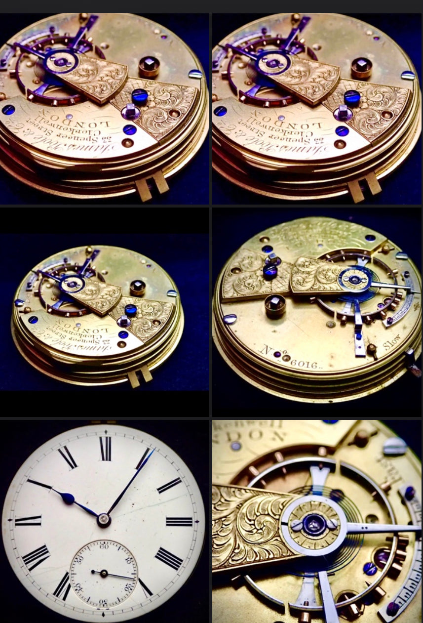 #820 James Poole & Co London Quality Fusee lever pocket watch movement