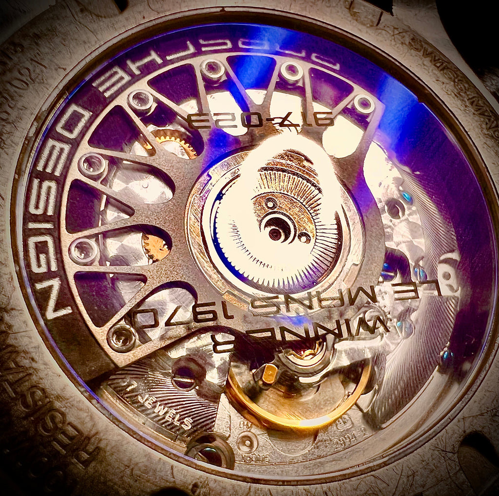 #616 Porsche Design P6612 Dashboard Chronograph Limited Edition Titanium Swiss Automatic case 42mm Lugs 22mmHighly Collectable Titanium watch car 23 winner of 1970 Lemont