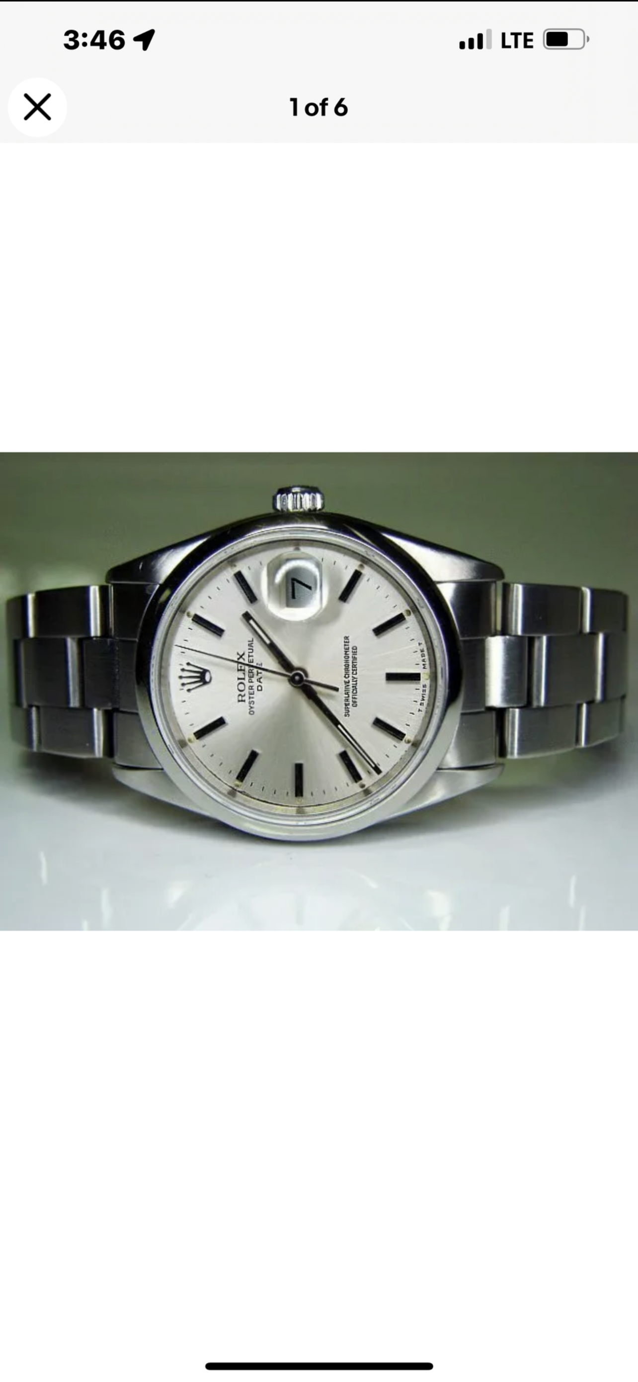 #311 Dad’s Rolex Oyster Perpetual Date Stainless Steel Watch 15200 with Sliver Dial from 1972