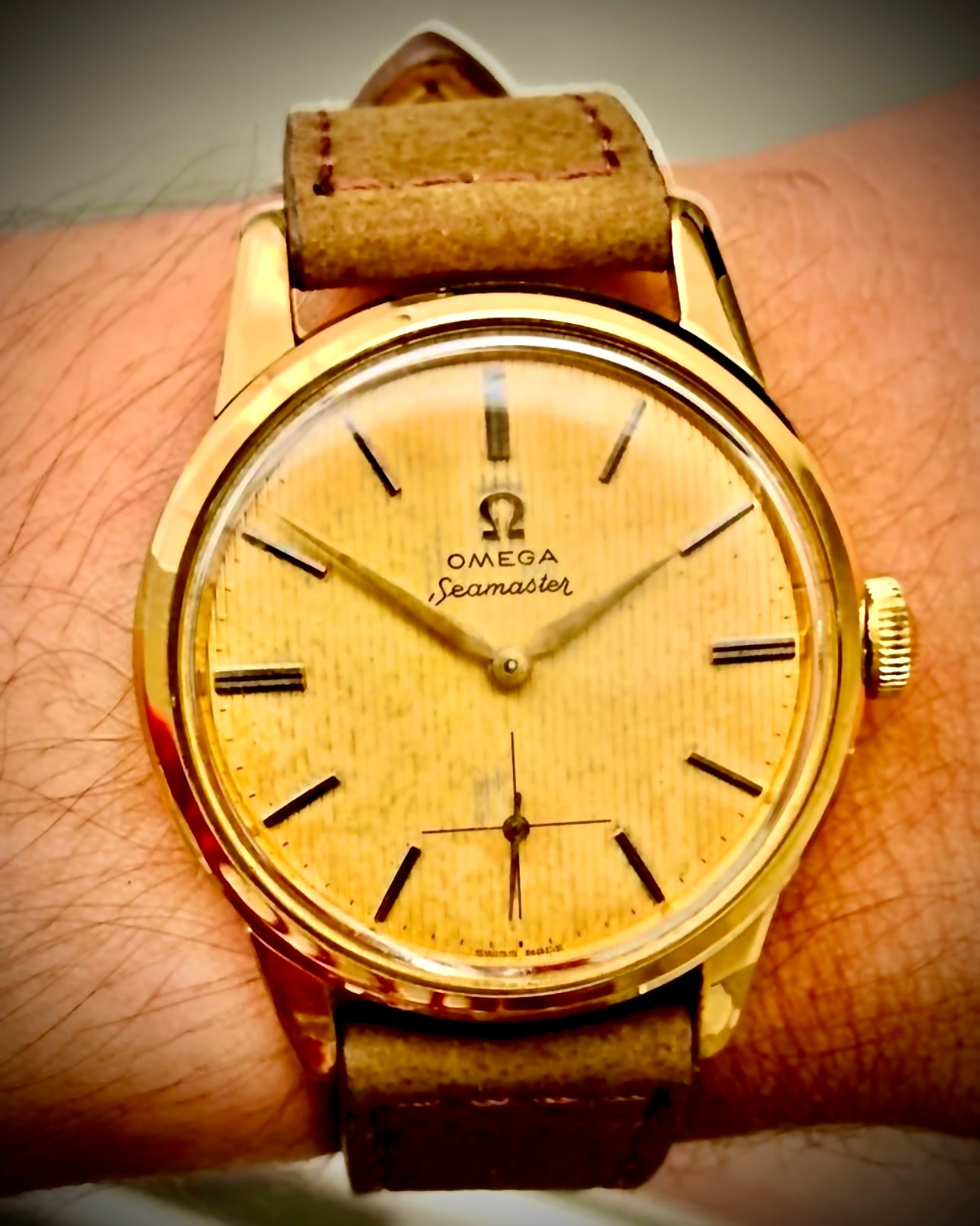 #845 VINTAGE OMEGA SEAMASTER cal. 268 RARE DIAL Manual wind movement Wrist Watch