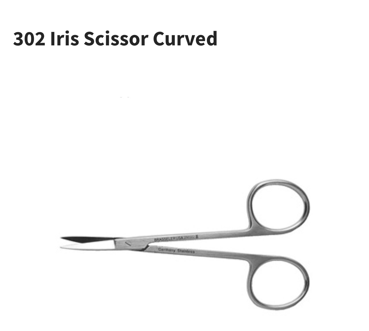 302 Brasseler Iris Curved Scissors