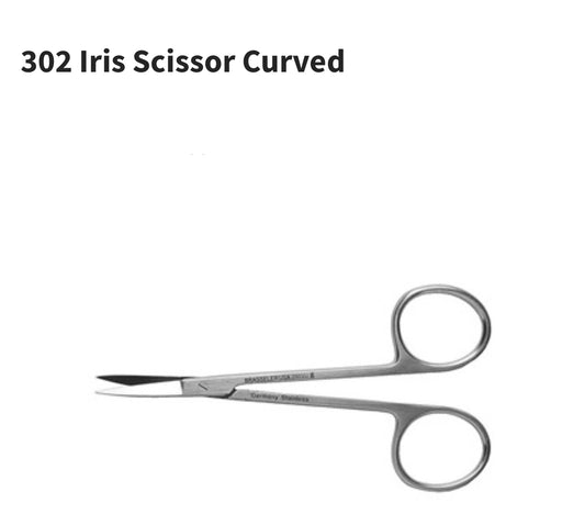 302 Brasseler Iris Curved Scissors