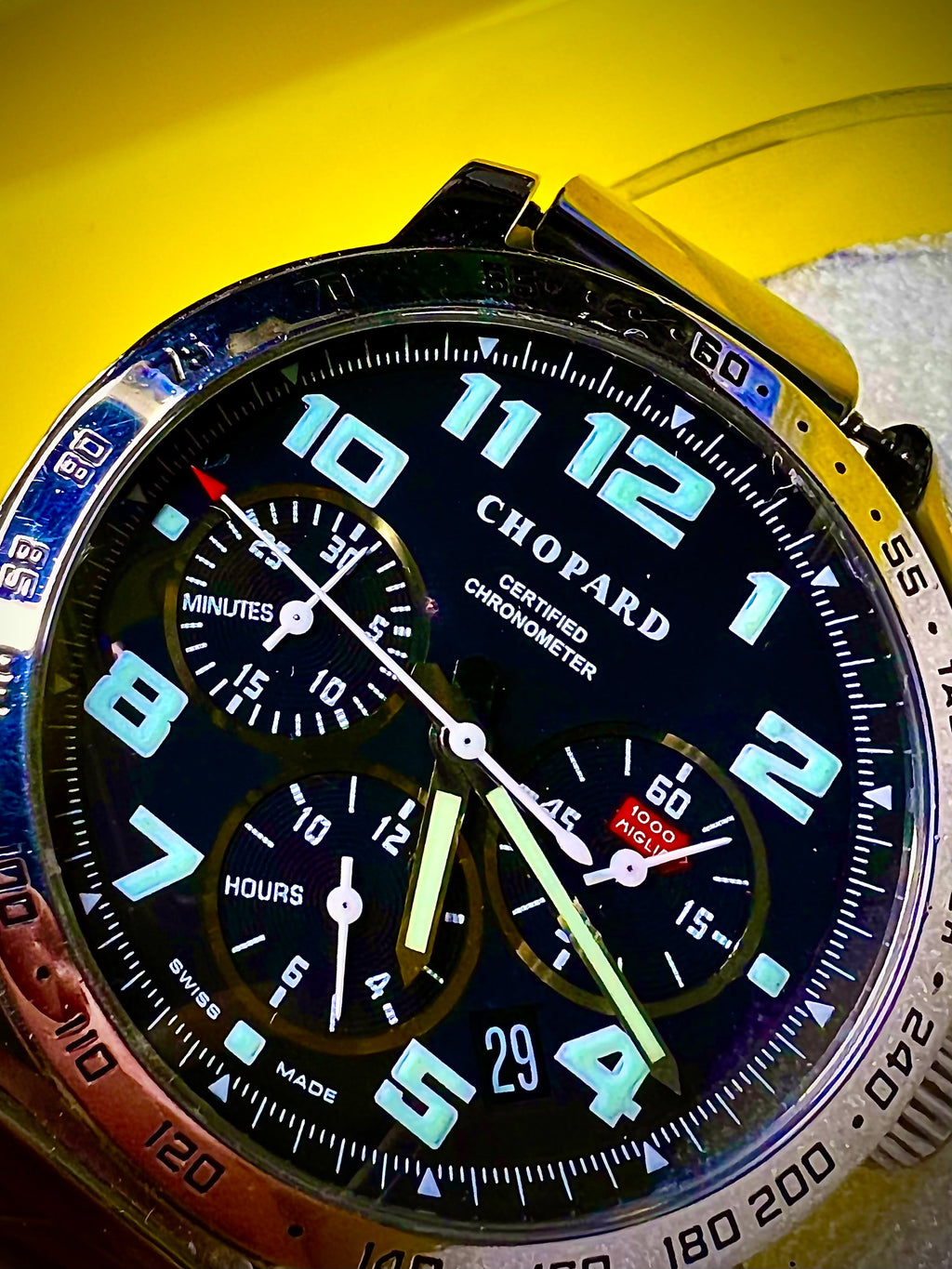 R#735 Chopard Mille Miglia Automatic Chronograph Chronometer Ref. 8920 Full Set Box Papers COSC Swiss Made