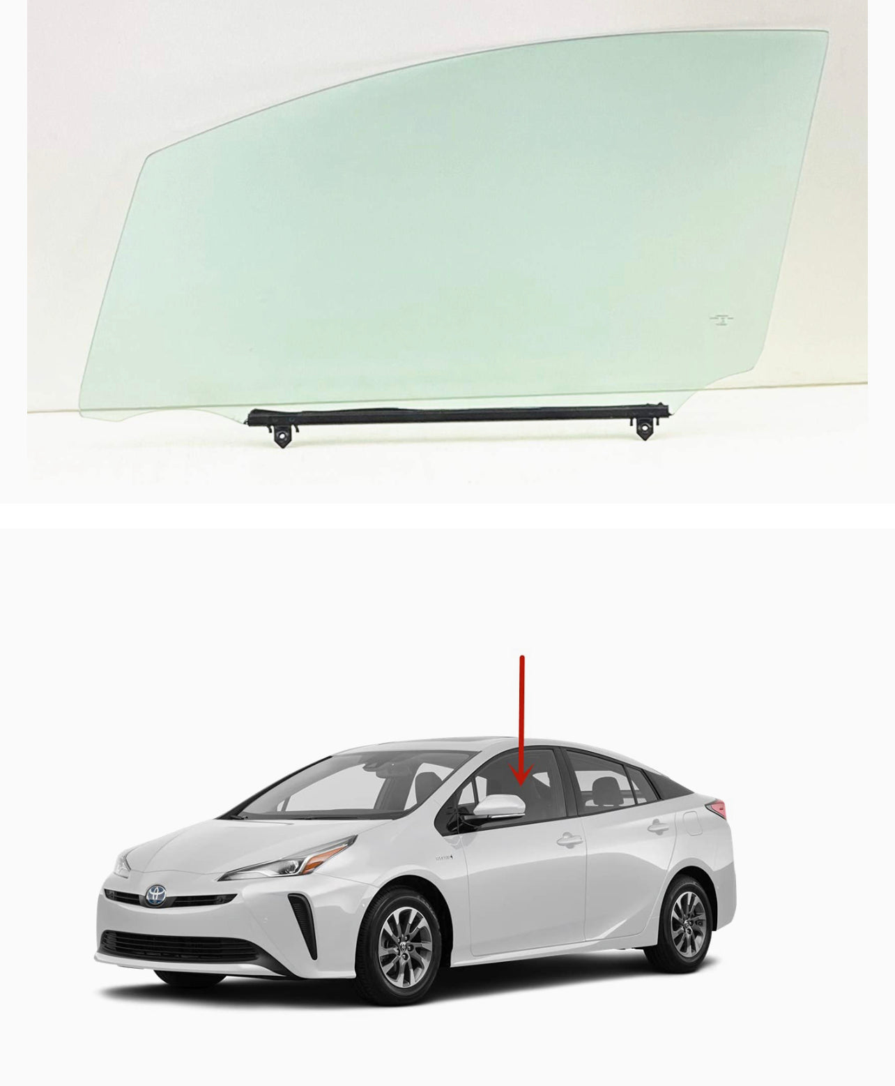 Prius Prime Limited 2020 Driver Side Door genuine Toyota factory Window glass