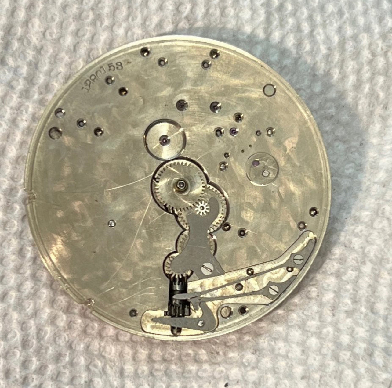 #506 Vintage e howard pocket watch movement only