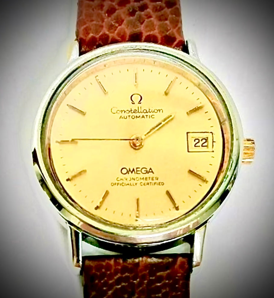 #473 Rare Vintage Omega Constellation Automatic Cal.1012 Tropical Dial Watch Ebay Inv $394.82. Mer 07132022