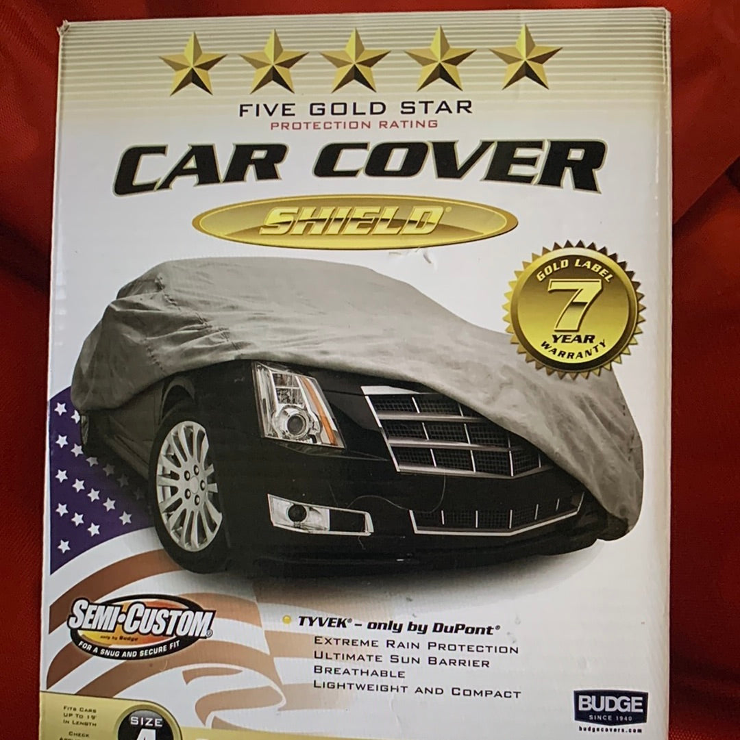 Budge 5 Star Car Cover Size 4 NEW TVVEK BY DuPont Lifetime Warranty