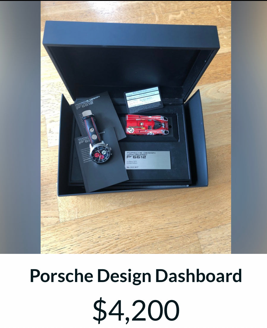 Service Ticket ONLY for Porsche Design P-6612 Highly Collectable watch total no Made 970