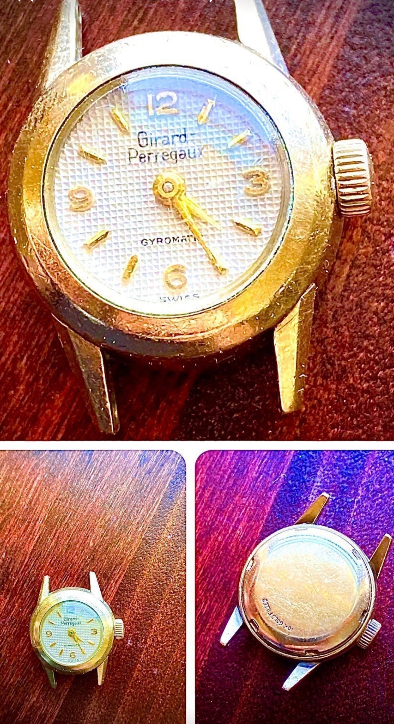 #410 Vintage Ladies Girard Perregaux Gyromatic Automatic Wrist Watch Gold Filled