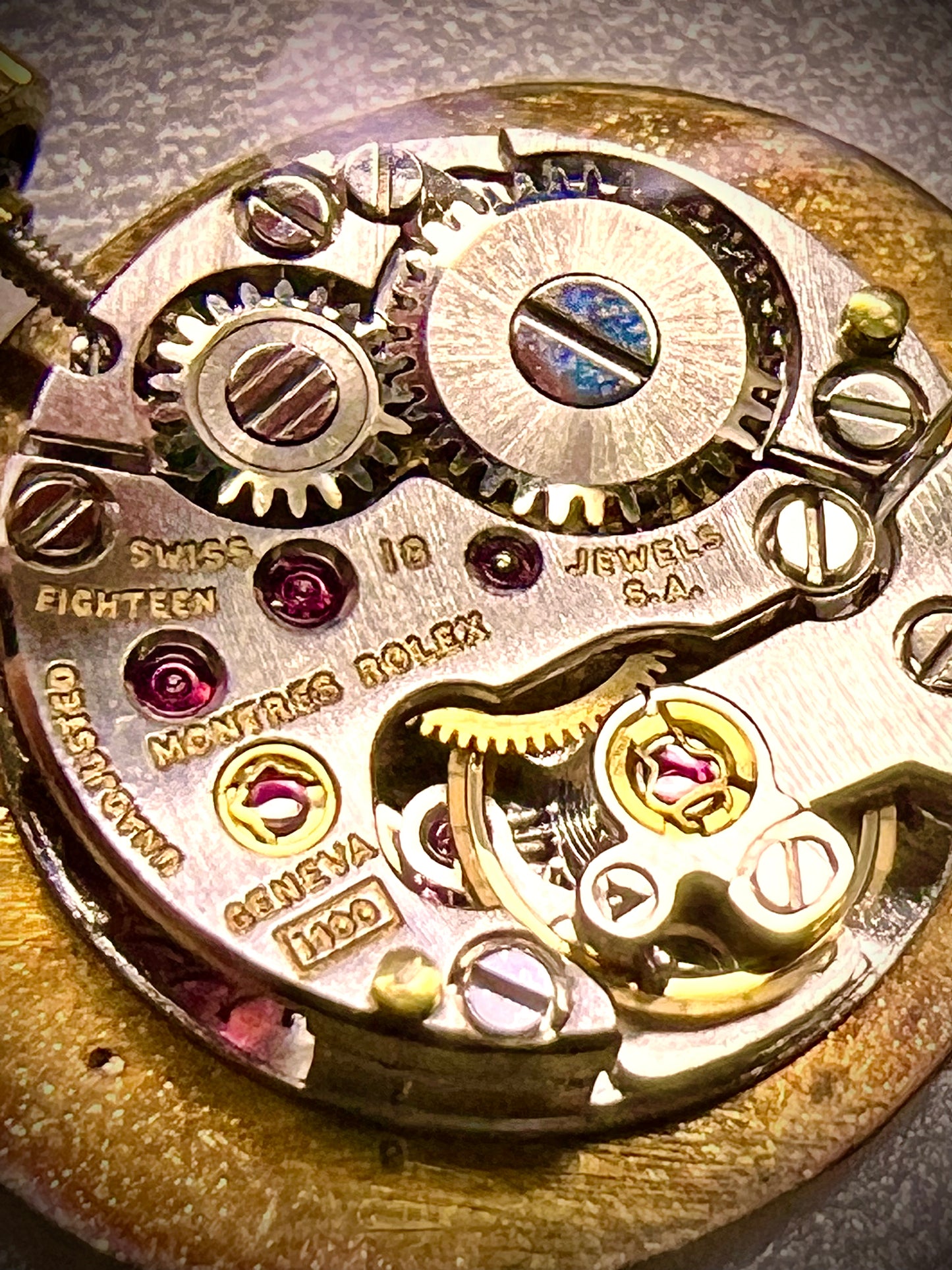 #870 Rolex Watch Movement Caliber 1400 Working 18 Jewels