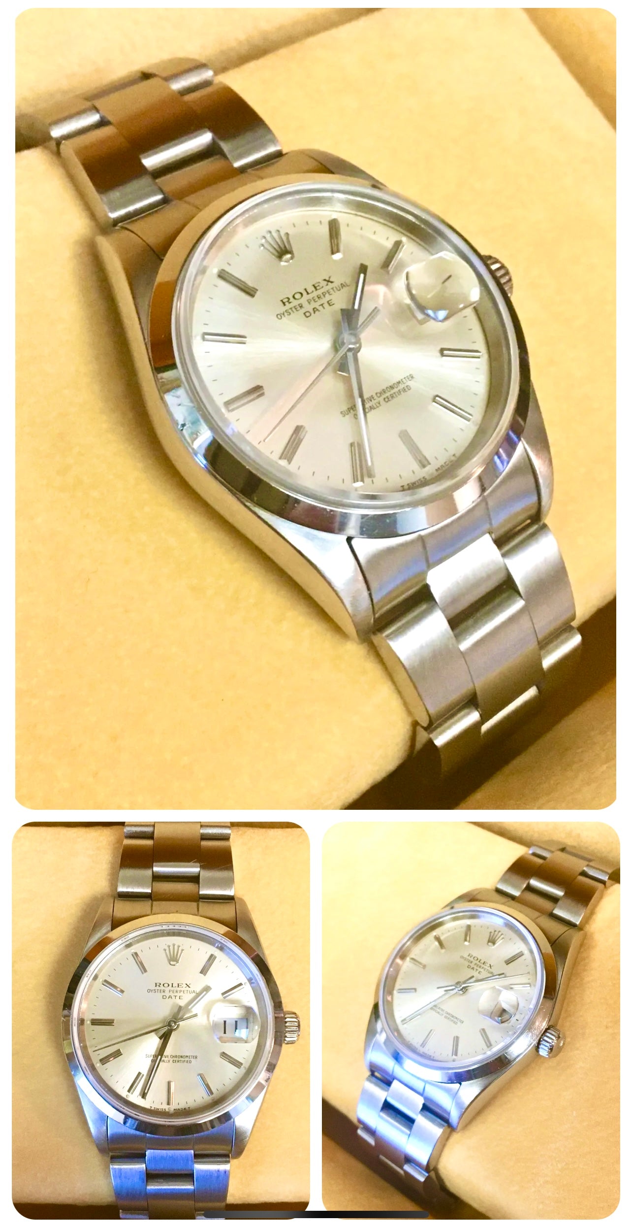 #311 Dad’s Rolex Oyster Perpetual Date Stainless Steel Watch 15200 with Sliver Dial from 1972