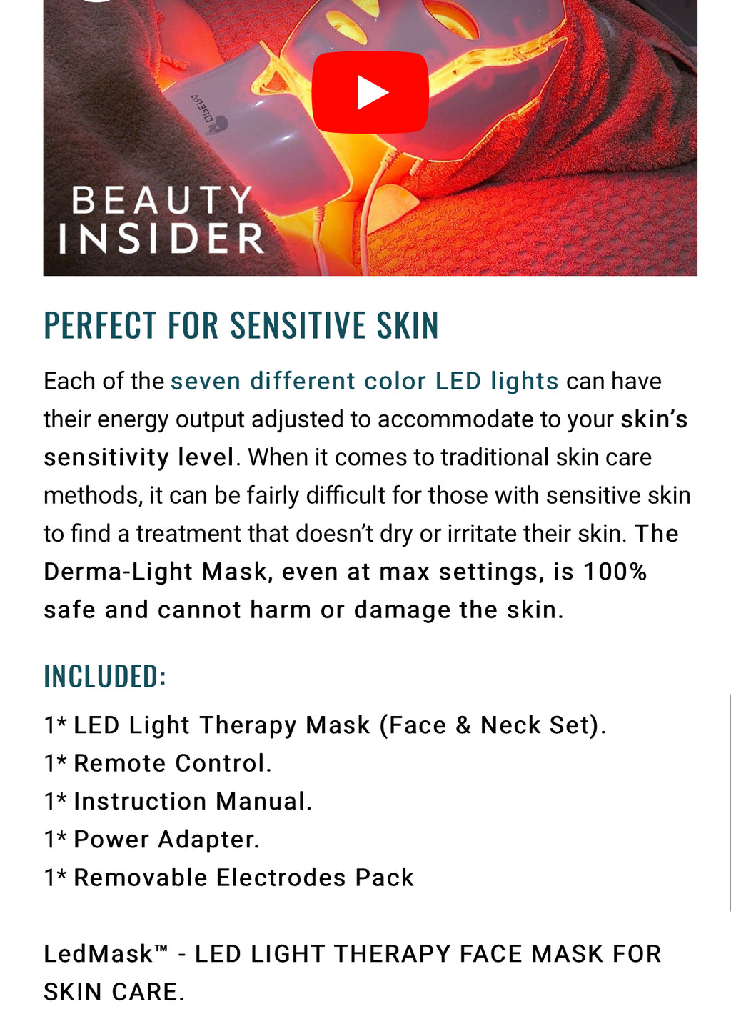 Euphorian LED Face + Neck Mask