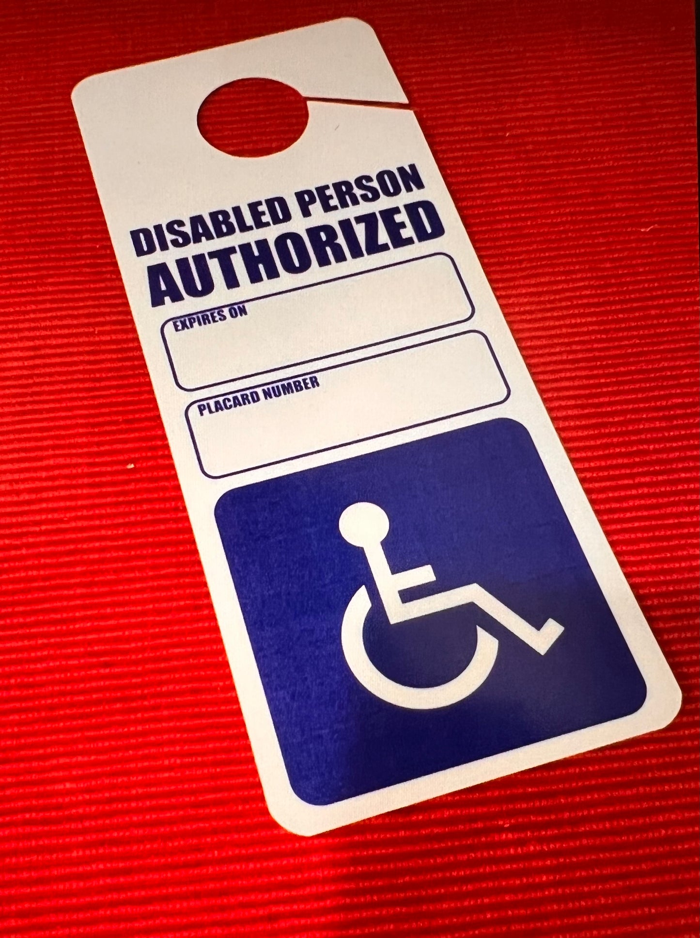 2 (Two) X Handicap Disabled Placards, Signs Impedido Cards Fast Shipping Ebay Inv $18.95