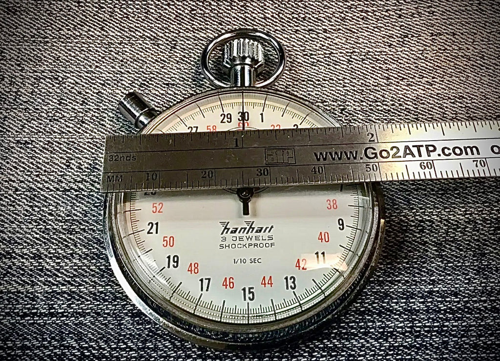 #844 Hanhart 3 Jewel Shockproof Stopwatch 1/10 Sec - Made In Germany
