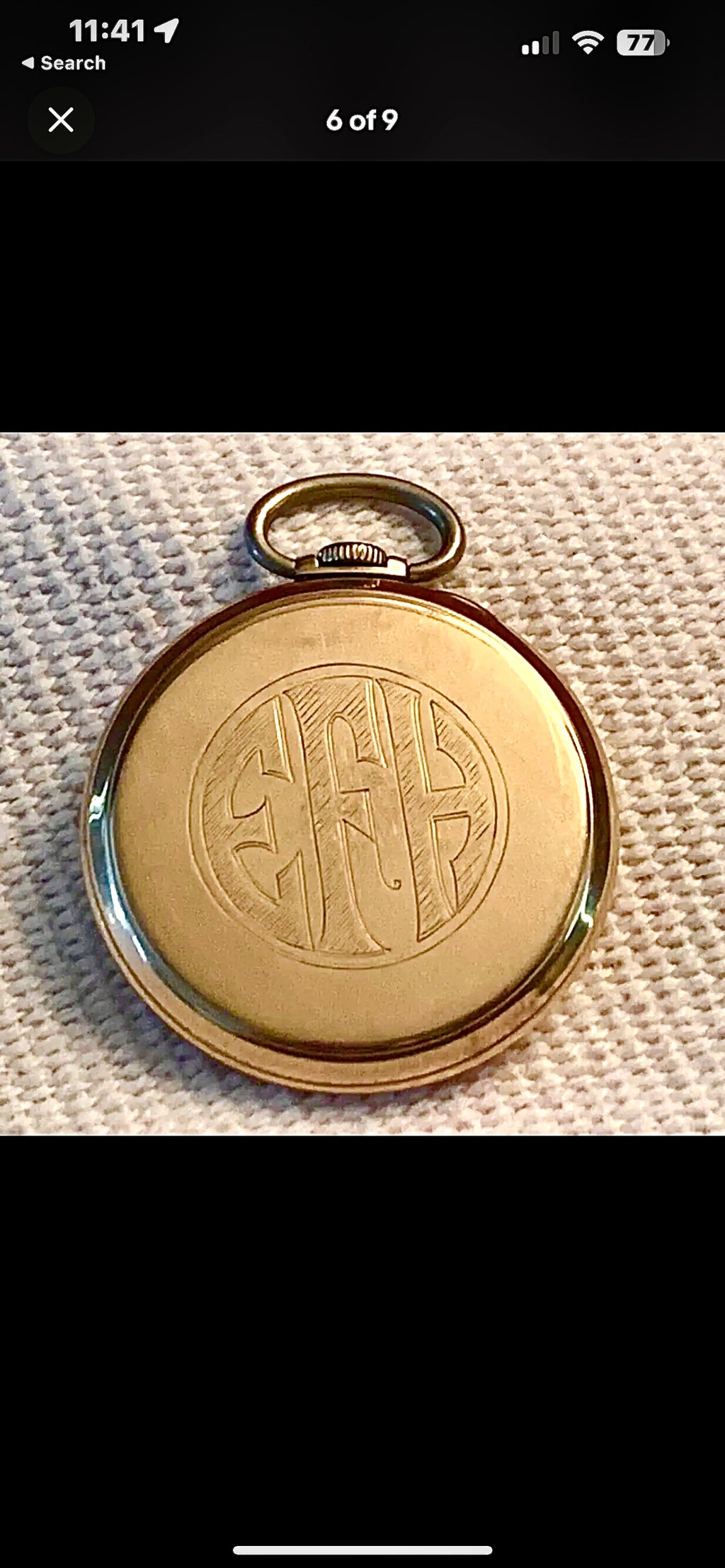 #812 Waltham Premier Colonial 10K GF 17J 12 Size Pocket Watch Fully Working 1940