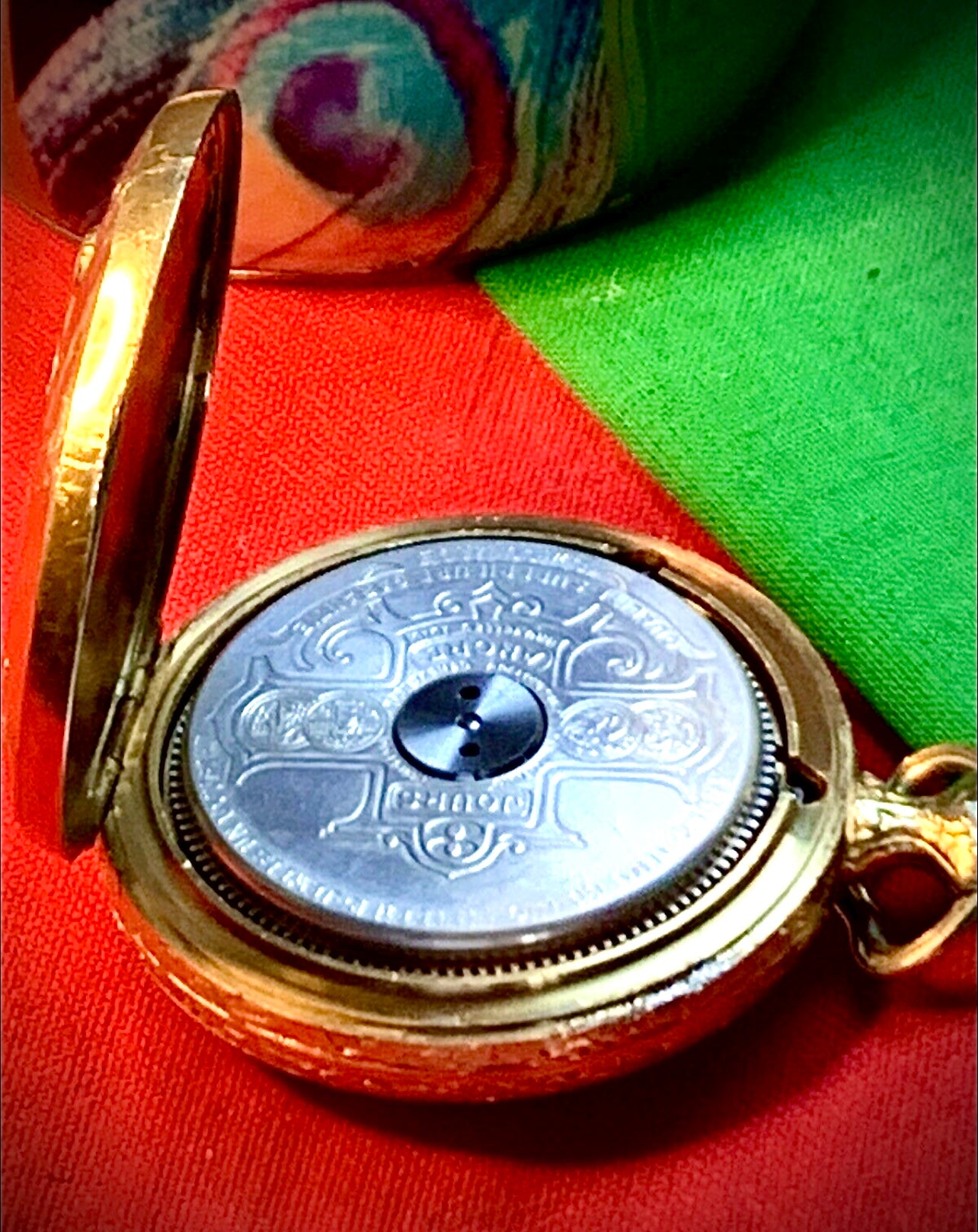 #65 Vintage 1920s Amazing Collector’s Visible Mechanism Arnex 8 Day 15 Jewel Pocket Watch