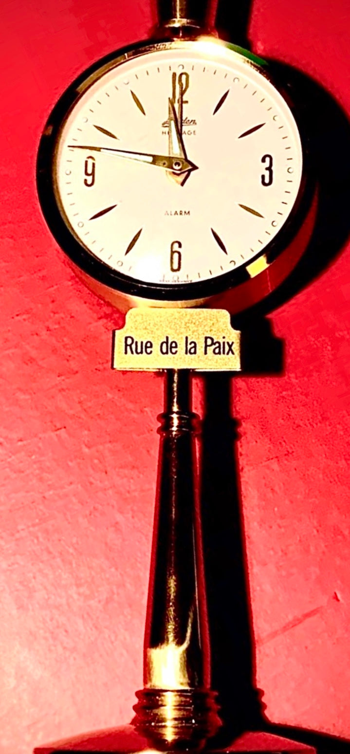 30. Collectable Vintage RARE LINDEN “Ru de LA Paix”CLOCK Made in West Germany