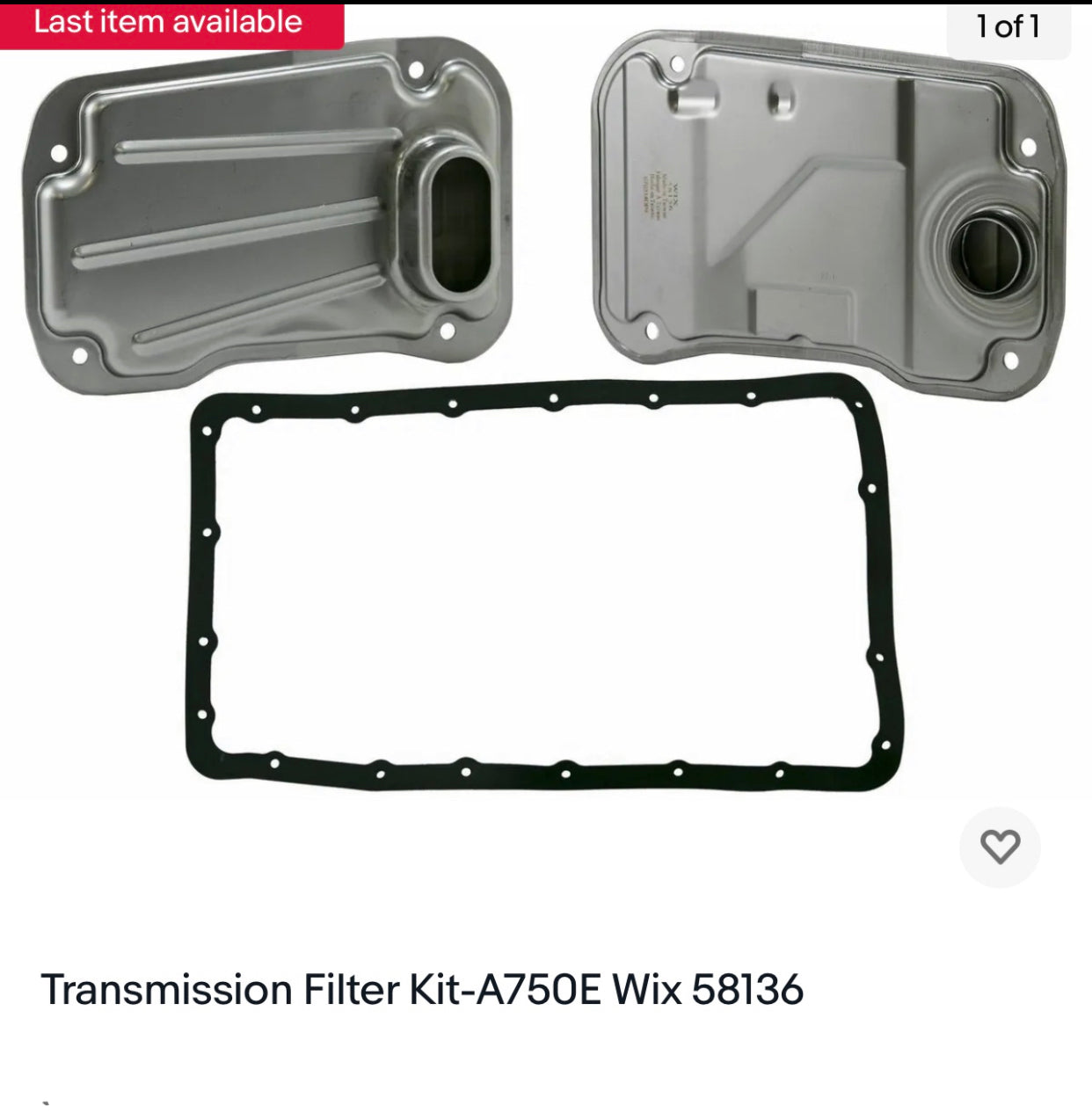 Transmission Filter Kit-A750E Wix 58136