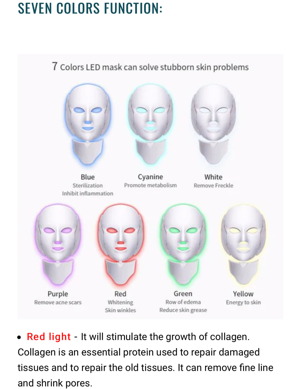 Euphorian LED Face + Neck Mask