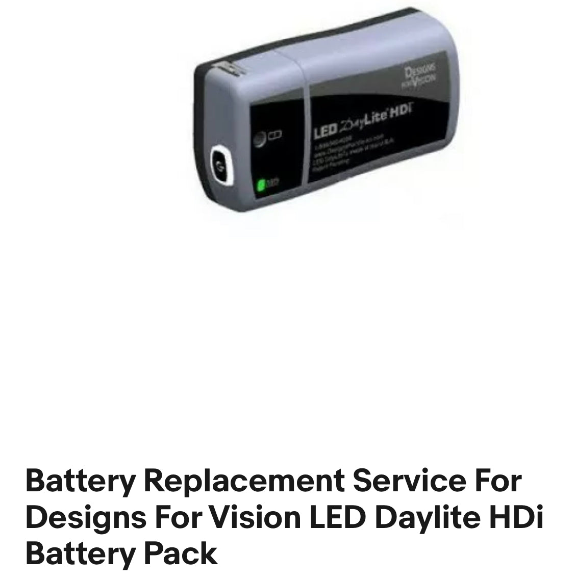 Battery Replacement Service For Designs For Vision Daylite Day Lite Battery Pack