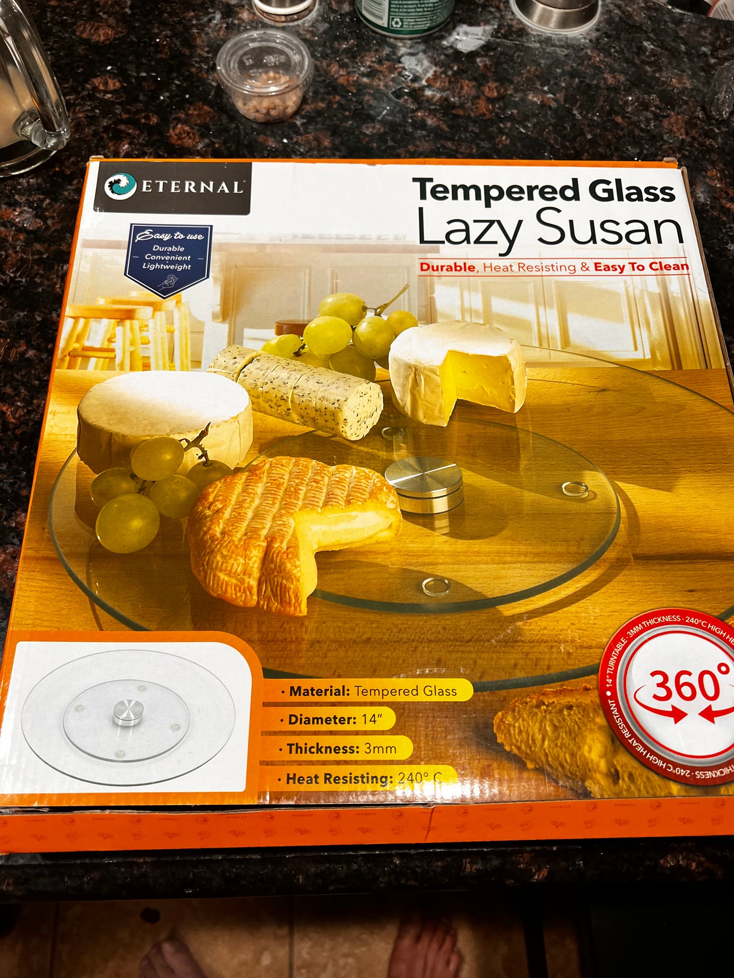 Lazy suzan Tempered Glass New  360