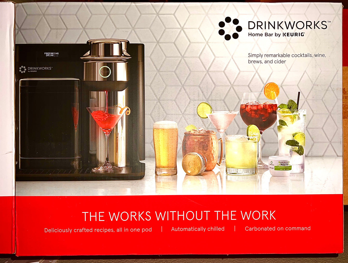 Keurig Drinkworks Home Bar Drinkmaker Black