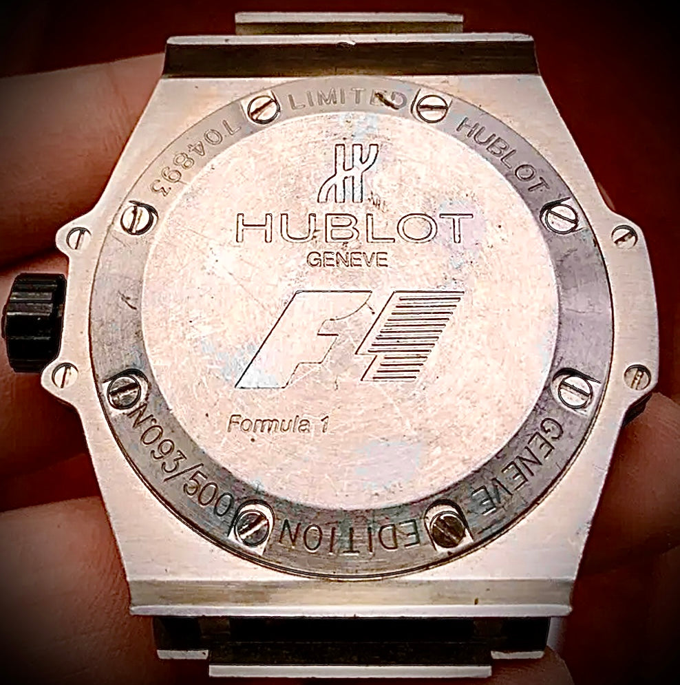 #771 HUBLOT GENEVE WATCH CASE ONLY Fomula 1 Limited edition Titanium Composite