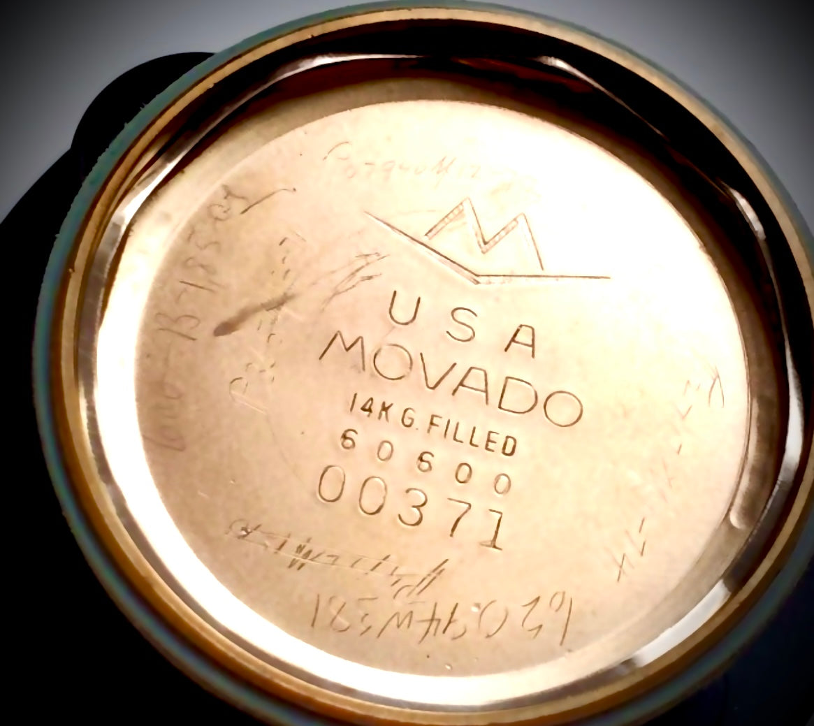 #612 Vintage MOVADO Tempo-Matic SUB SEA 14k Gold filled Watch