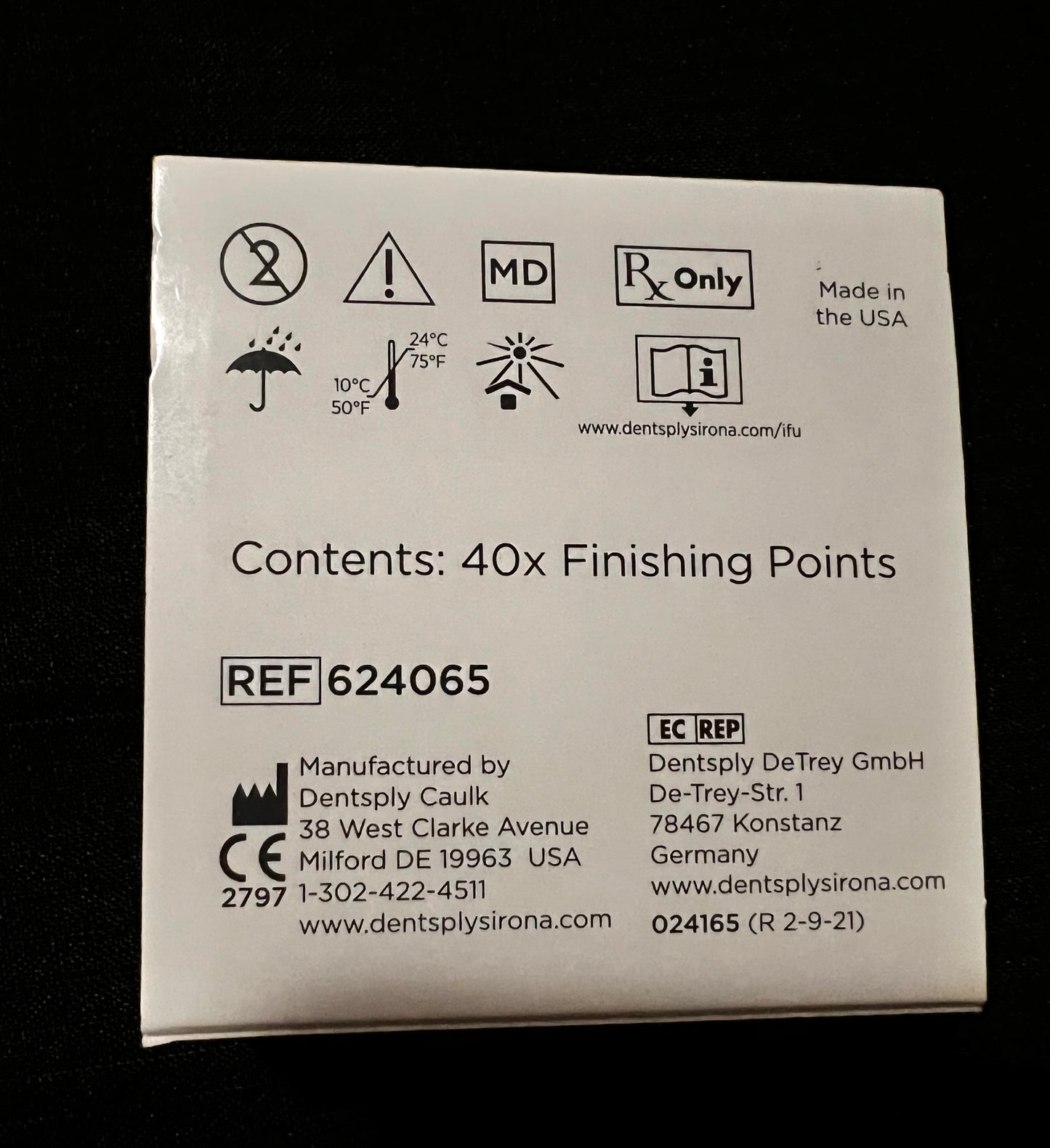 Enhance Finishing Points, RA shank, Package of 40 Points By Dentsply Sirona