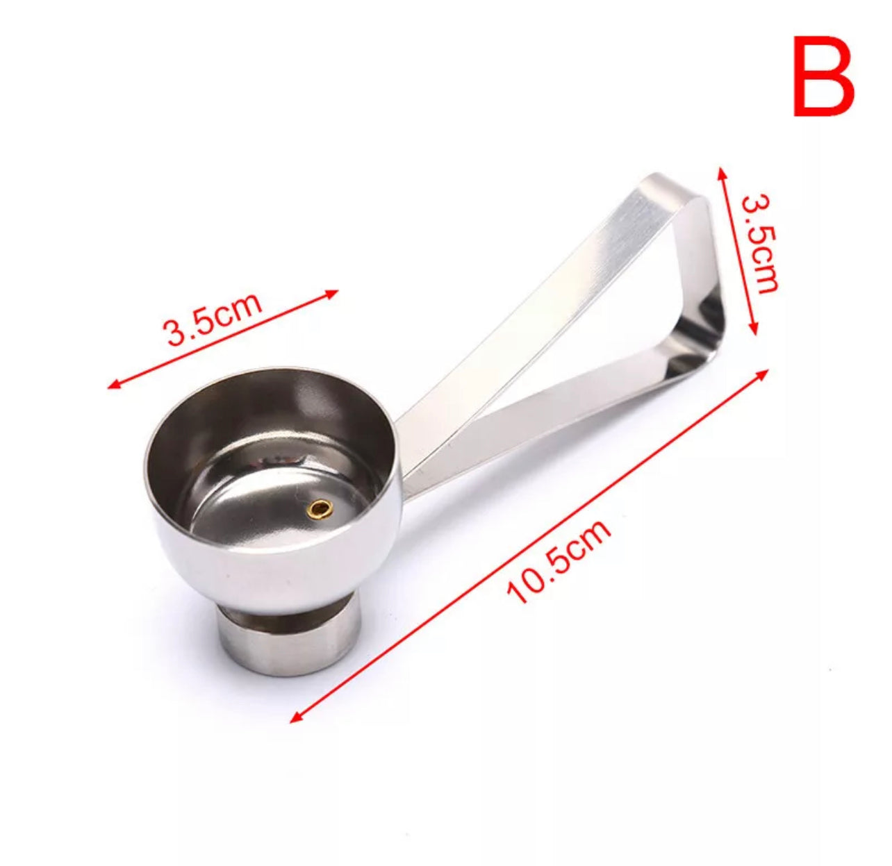 Stainless Steel Egg Cutter Eggshell Topper Shell Opener Kitchen Cooking Tool model Type B a bit larger than Model A 3.5 Cm