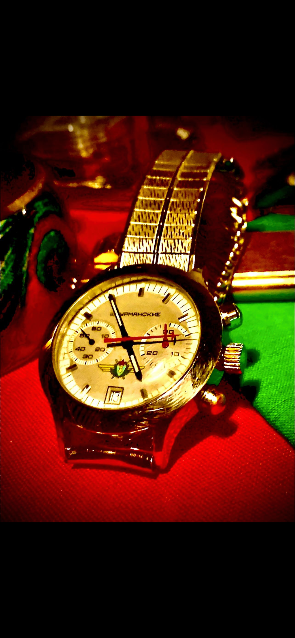 #172 Rare Russian Soviet military Chronogtaph running project watch