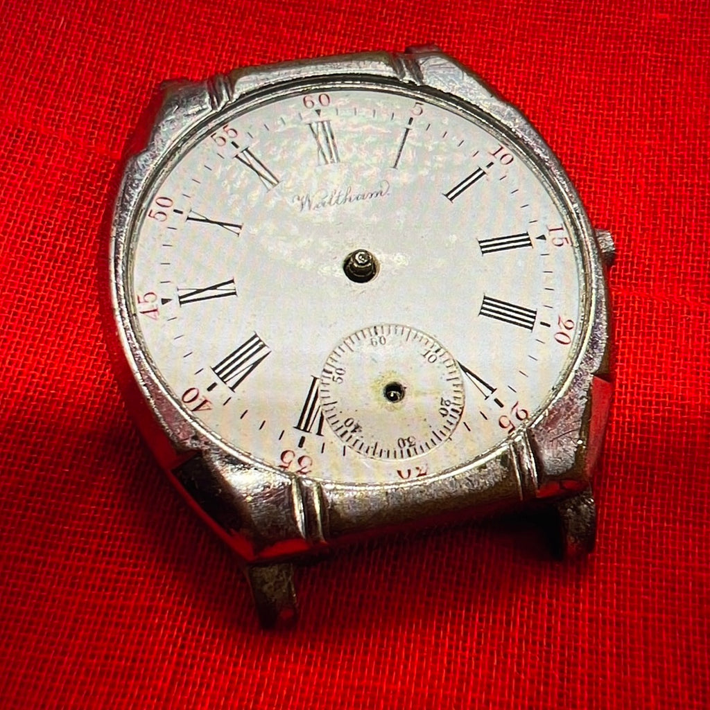 #264M Waltham Wrist Watch Movement And Case for Parts or not working