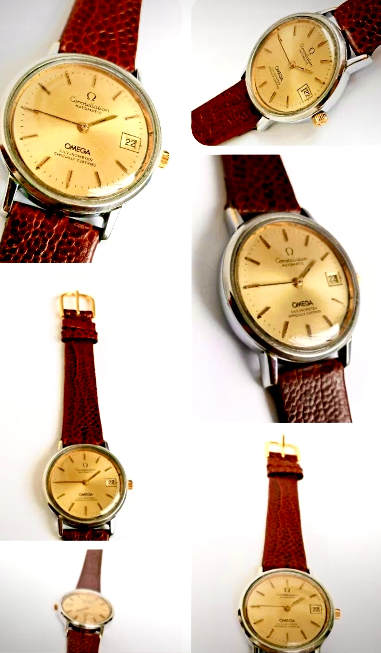 #473 Rare Vintage Omega Constellation Automatic Cal.1012 Tropical Dial Watch Ebay Inv $394.82. Mer 07132022